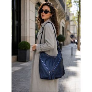 Prune Argentina Extra Large Leather Hobo Bag
